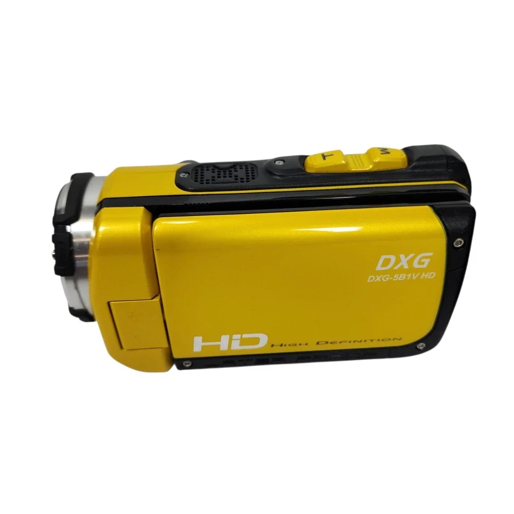 DXG DXG 5B1V HD Yellow High Definition Camcorder 1080p Waterproof